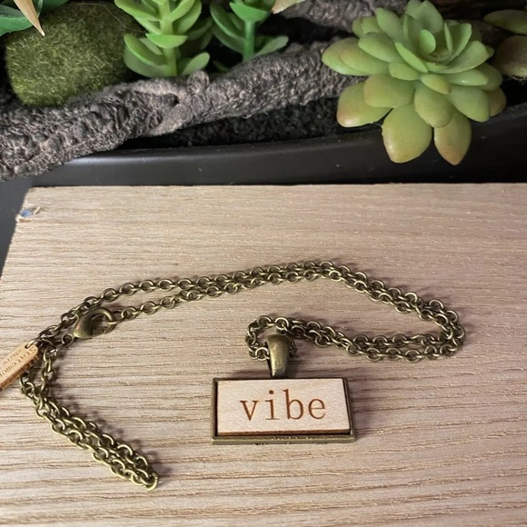 HANDMADE Necklace Artisan VIBE Wood Pendant BOHO Statement Eco Friendly Organic - Picture 3 of 5